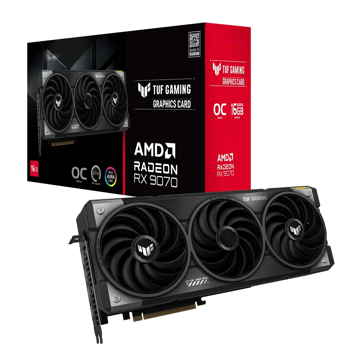 بطاقة فيديو للألعاب TUF Radeon - مراجعة Triple Fan Gaming Graphics Card 16Gb وسعره